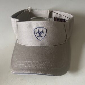 Ariat Beige/Tan Visor with Logo Patch